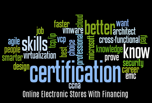Online Electronic Stores with Financing